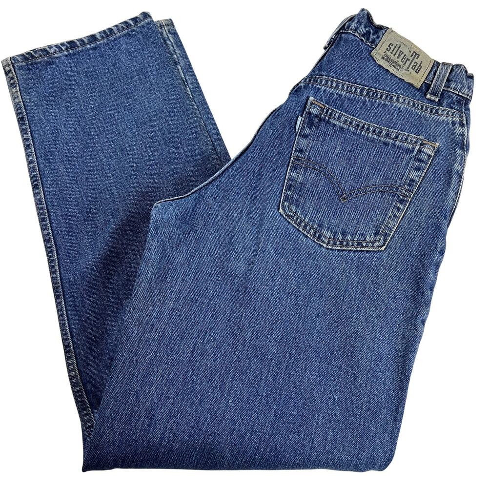 Levi’s Vintage Silvertab Blue jeans men’s size 28x32 Loose fit tapered 1996 USA